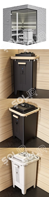 KLAFS Design Sauna Shape: Ultimate Luxury 3D model image 2