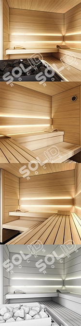 KLAFS Design Sauna Shape: Ultimate Luxury 3D model image 3