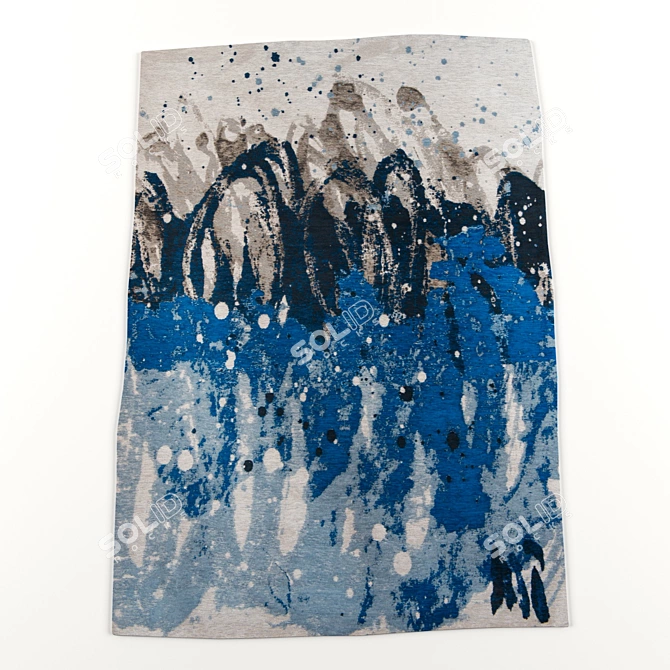 Ocean Waves: Louis de Poortere Carpets 3D model image 2