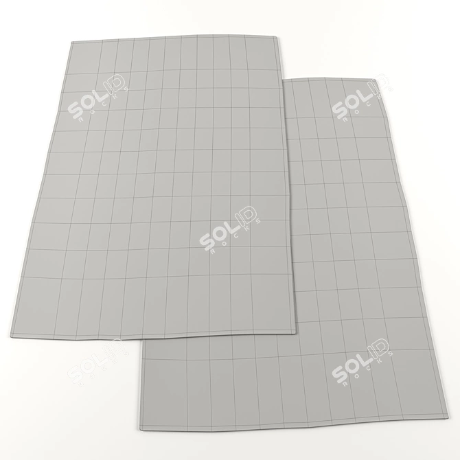 Ocean Waves: Louis de Poortere Carpets 3D model image 3