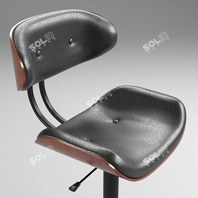 Elevate your space with customizable bar stool! 3D model image 2