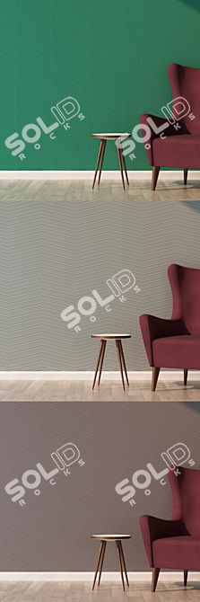 Seamless ARTE Wallpaper: Elevated Elegance 3D model image 2