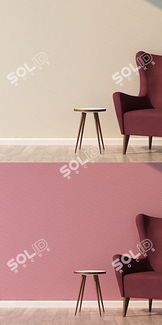 Seamless ARTE Wallpaper: Elevated Elegance 3D model image 3