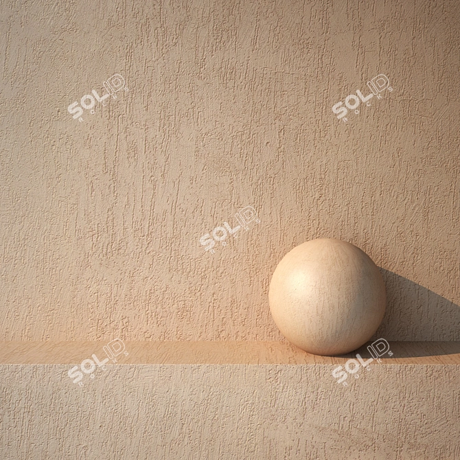 Seamless Plaster Texture 3D model image 1