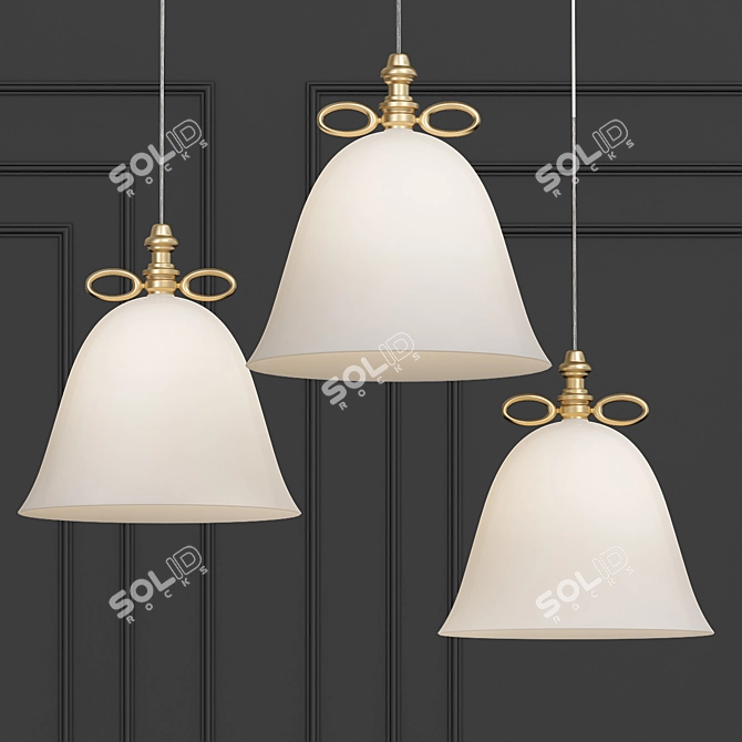 Harmonious Ring Bell Lamp 3D model image 1