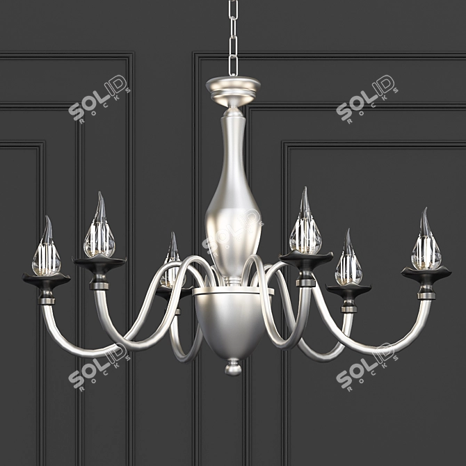 Poesia Pendant Light with Swarovski Crystals 3D model image 1