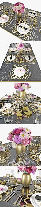 10-Piece Table Setting Ensemble 3D model image 2