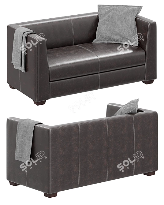 Napoleon Two-seater Sofa 3D model image 2