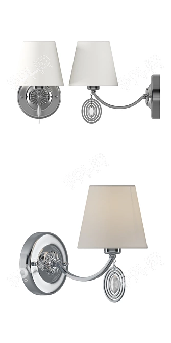 Title: Freya Luciana Wall Sconce 3D model image 2