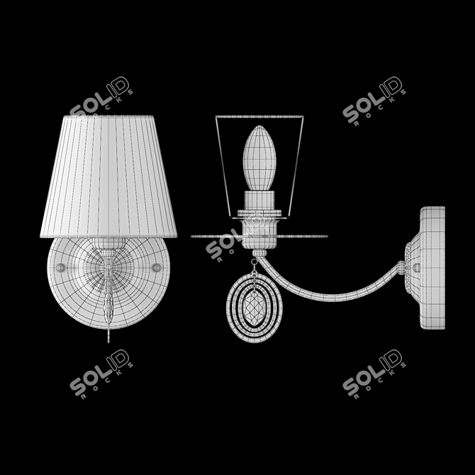 Title: Freya Luciana Wall Sconce 3D model image 3