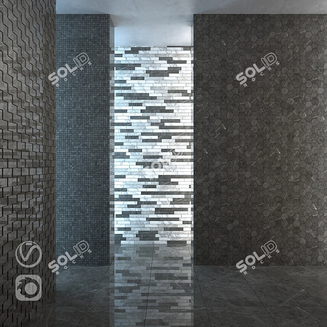 Italon Charme Evo Antracite Floor Tiles 3D model image 1