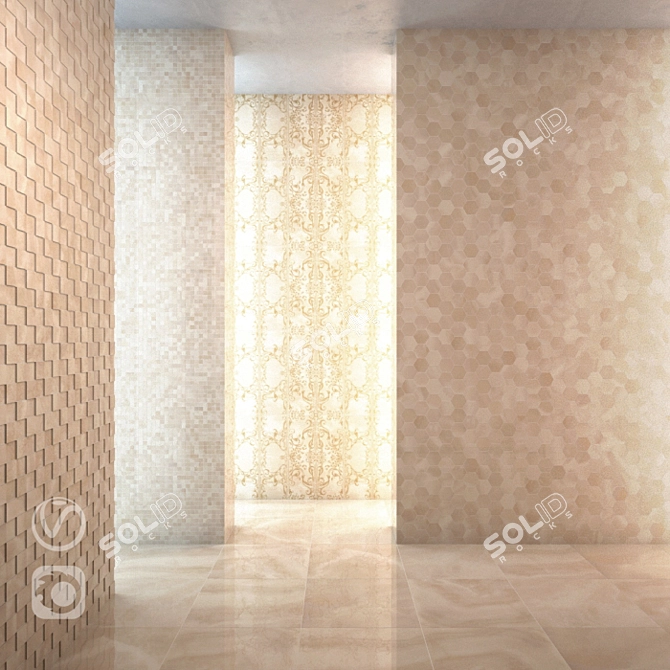 Italon Charme Onyx Floor Tile 3D model image 1