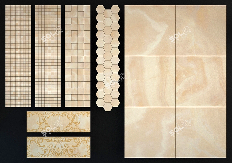 Italon Charme Onyx Floor Tile 3D model image 2