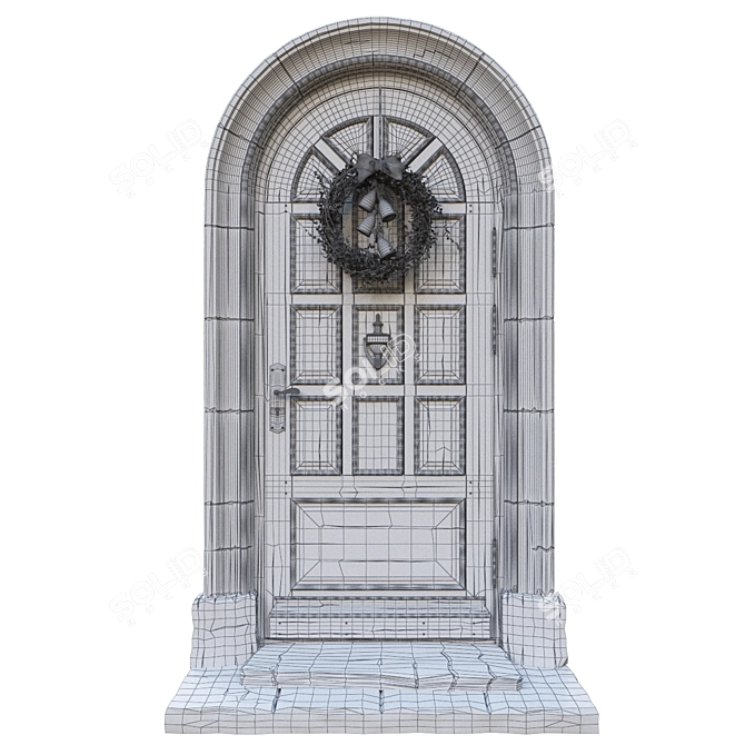 Classic Door L-1000 H-2400 3D model image 3