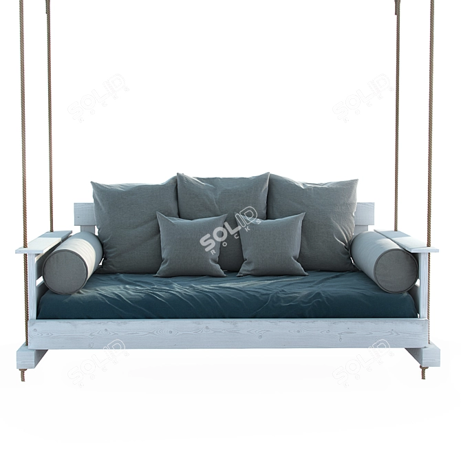 Relaxing Garden Swing Sofa 3D model image 1