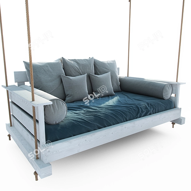 Relaxing Garden Swing Sofa 3D model image 2