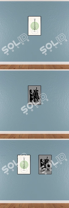 Elegant Wall Art Set 3D model image 3