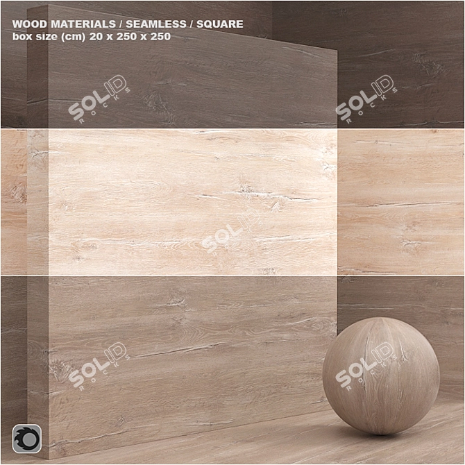 Seamless Wood/Veneer Material - Set 33 3D model image 1