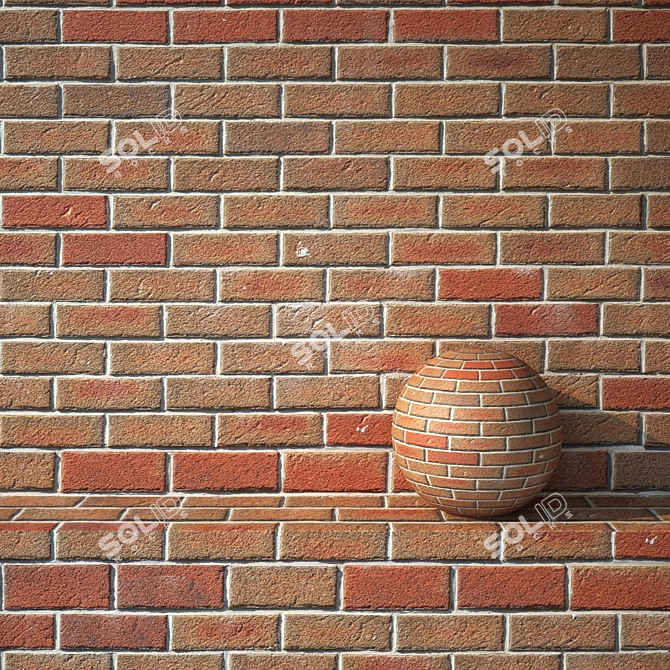 Title: Seamless Bricklaying Texture 3D model image 1