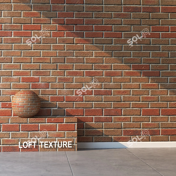 Title: Seamless Bricklaying Texture 3D model image 2