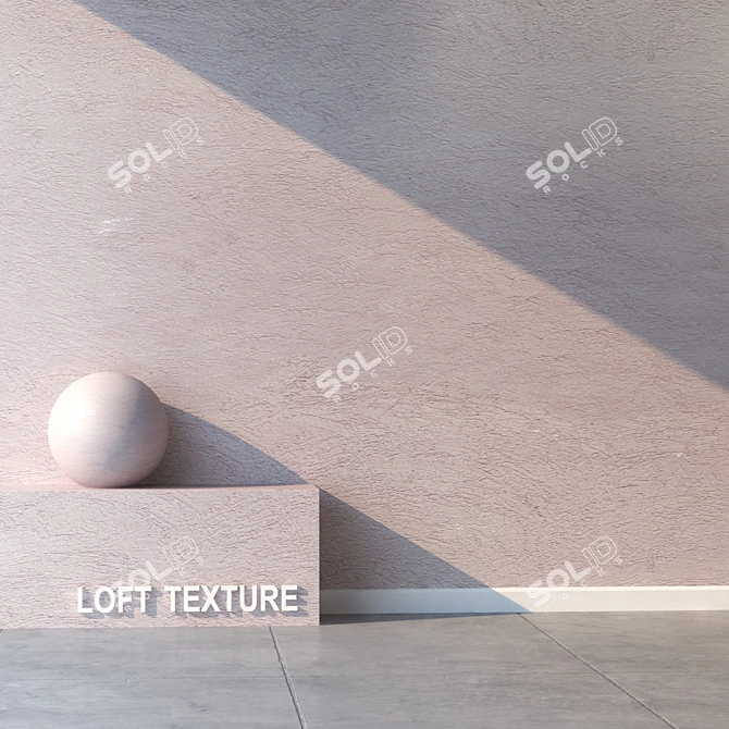 Seamless Plaster Texture 3D model image 2