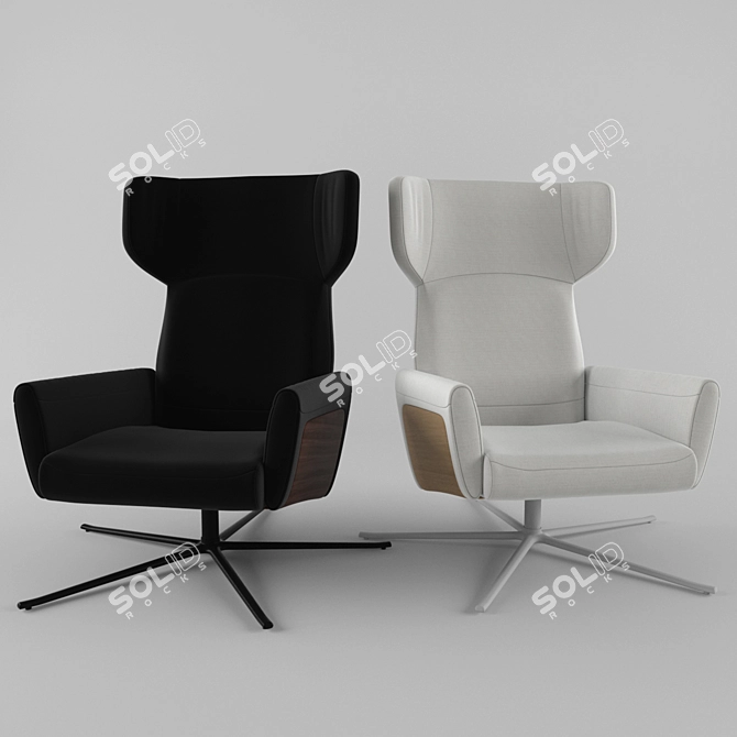 Lucca Chair: Versatile Elegance 3D model image 1