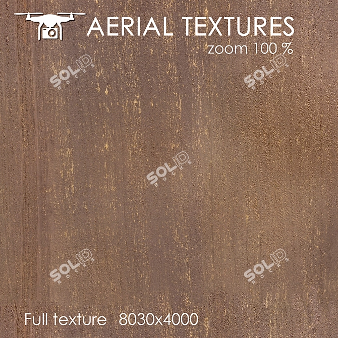 Aerial Texture Pack: Plowed Field 3D model image 1