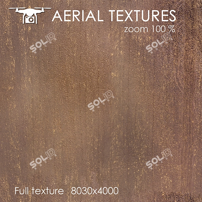 Aerial Texture Pack: Plowed Field 3D model image 2