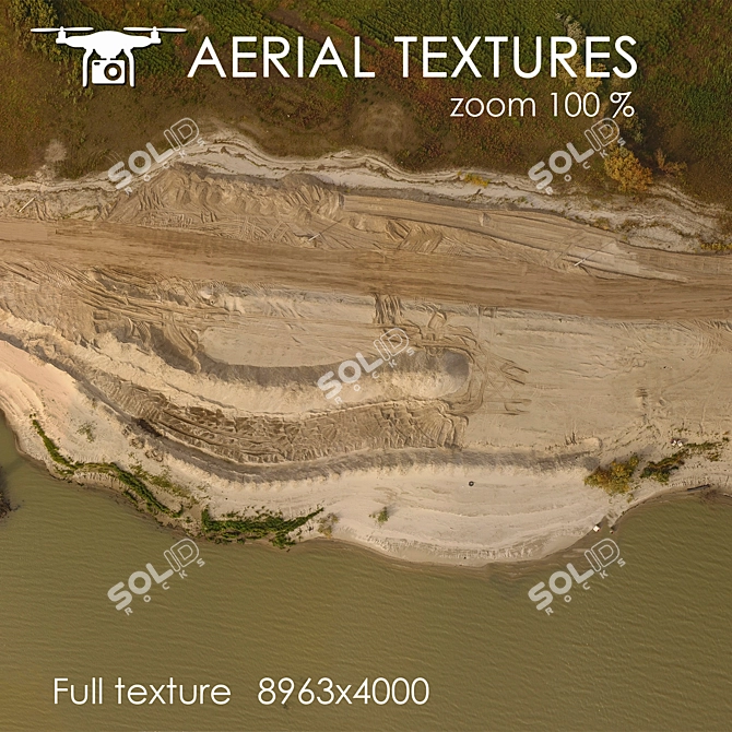Aerial Waterfront Texture 3D model image 2