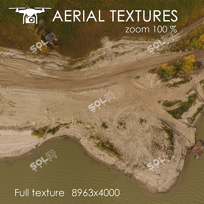 Aerial Waterfront Texture 3D model image 3