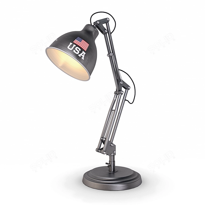 Stylish Andrews Paterson Desk Lamp 3D model image 1