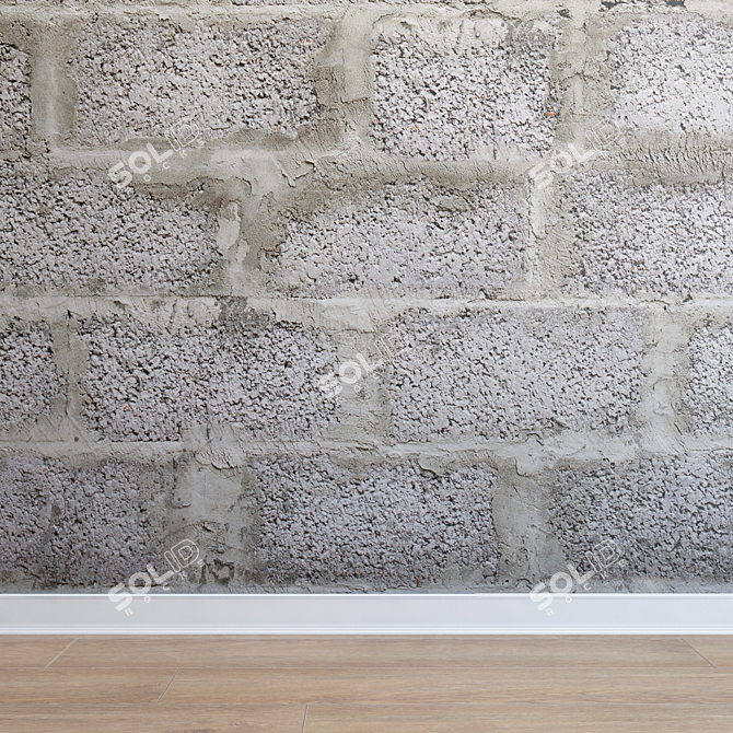 Seamless Masonry: Ultra HD Quality 3D model image 1