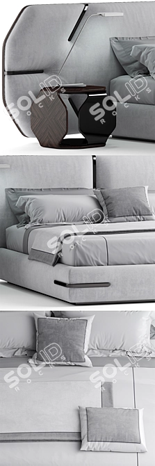 Title: DreamFlare Designer Bed 3D model image 2