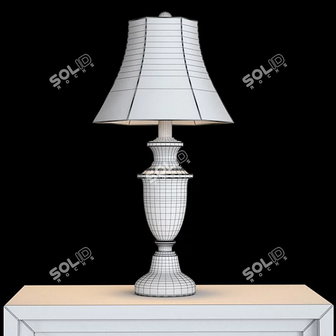 Title: Rowan Table Lamp Set 3D model image 2