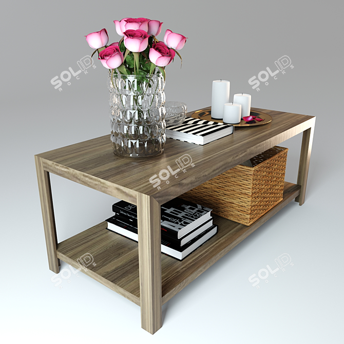 Modern Coffee Table: 3D Models 3D model image 2