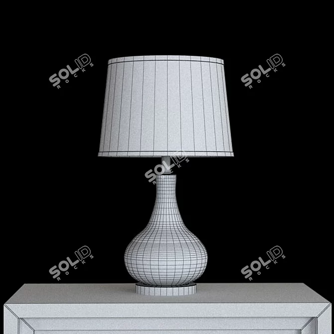 Sleek Naperville Table Lamp 3D model image 2