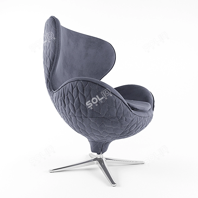 360° Rotating Lounge Chair 3D model image 1