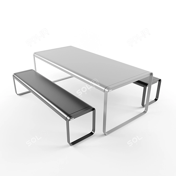 Stylish Bellevie Table by Fermob 3D model image 1