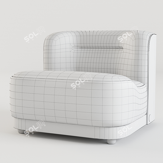 Elegant Trinom Lounge Chairs 3D model image 3