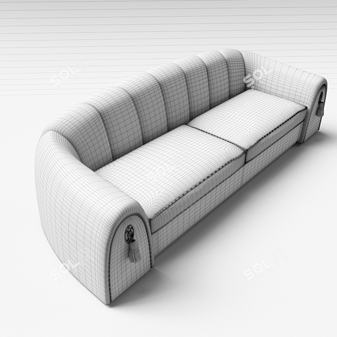 Luxury Italian Godfrey Sofa - Art Deco Style 3D model image 3