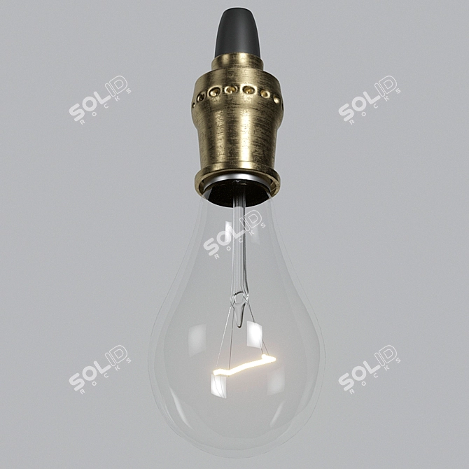 Vintage Loft Edison Bulb  3D model image 1