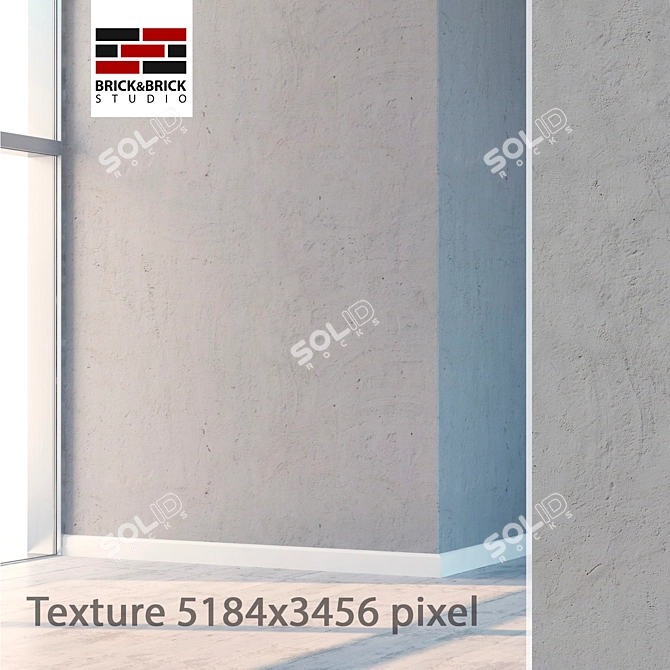 Seamless Stucco Texture for Vray 3D model image 1