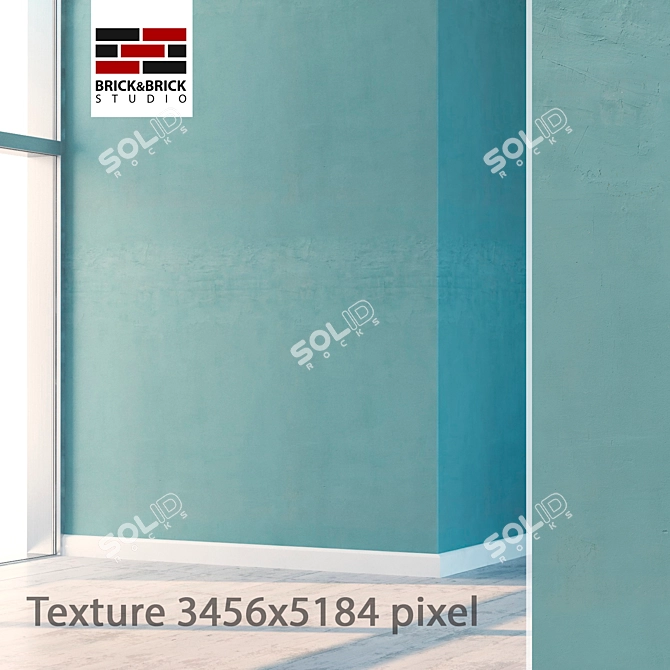 Seamless Detailed Plaster 3D model image 1