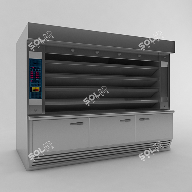 Premium Deck Oven 3D model image 1