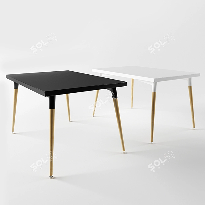 Oslo Rectangular Table 3D model image 1