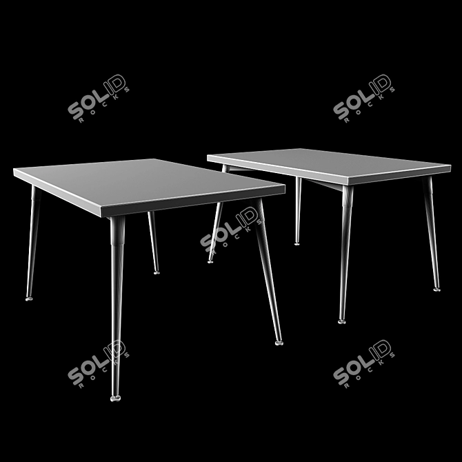 Oslo Rectangular Table 3D model image 2