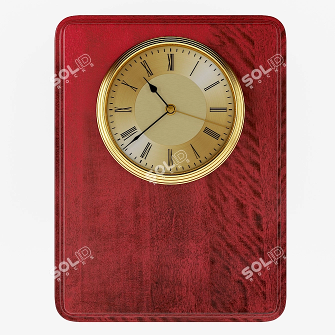 Title: Elegant Transitional Wall Clock 3D model image 1