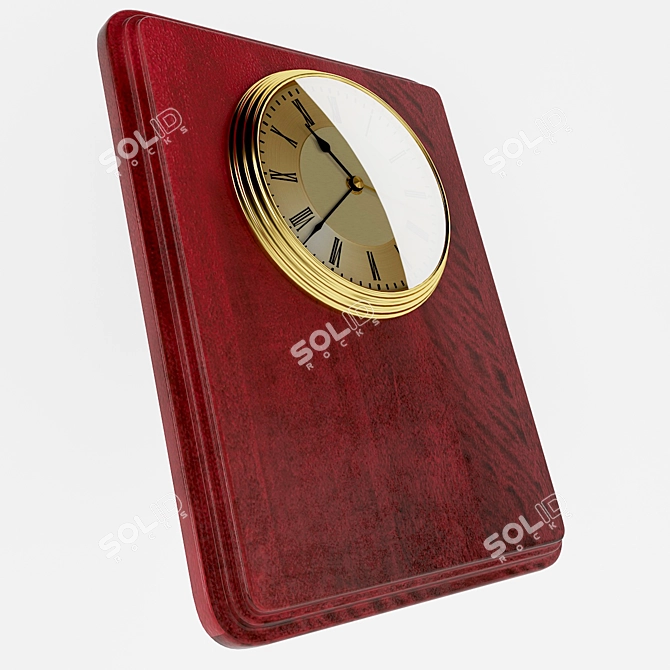 Title: Elegant Transitional Wall Clock 3D model image 2