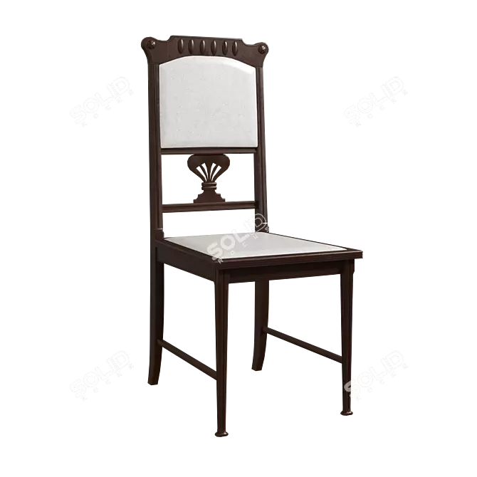 Ethnic Vintage Chair 3D model image 1