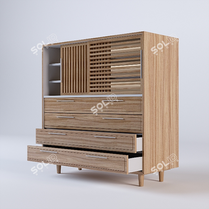 3D Max 2014 Cabinet Kit 3D model image 3